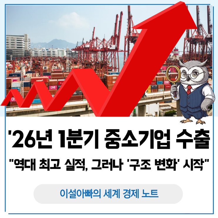  2026년 1분기 중소기업 수출 분석: 역대 최고 실적, 그러나 '구조 변화' 시작