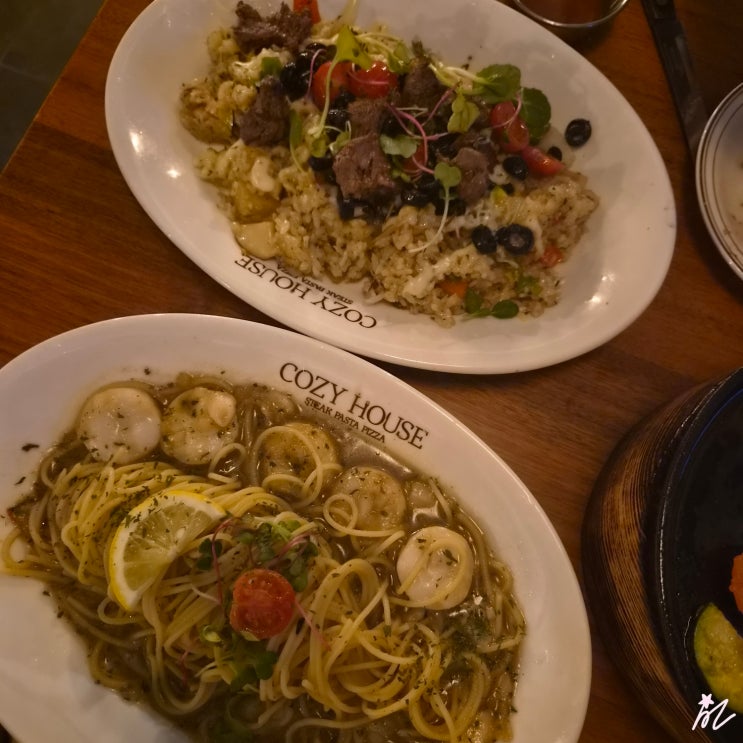  내돈내산 [마곡] 코지 하우스 마곡점 - 데이트 단체 모임 하기 좋은 스테이크 파스타 맛집
