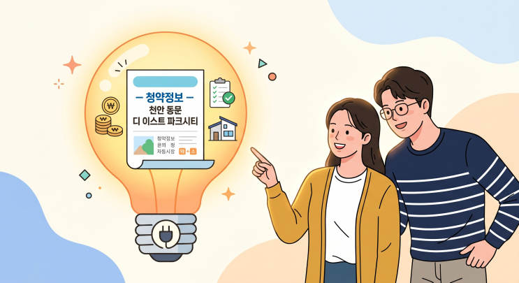   천안 동문 디 이스트 파크시티 청약 완벽 정리