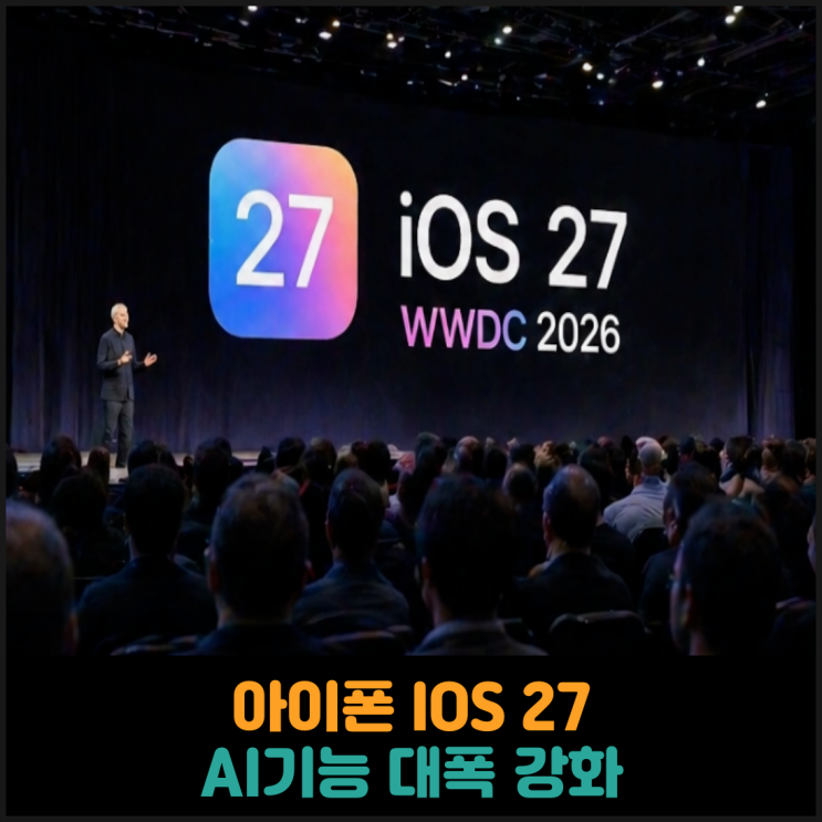 아이폰 IOS 27, AI기능 대폭 강화
