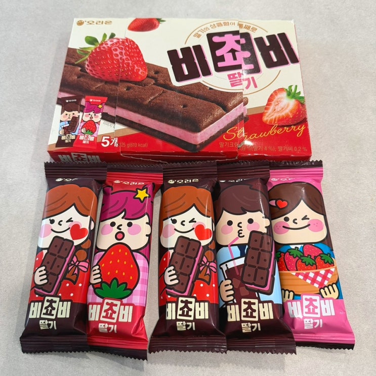  비쵸비딸기 후기｜신상과자 맞아? 딸기맛 생각보다 안 물리는 과자