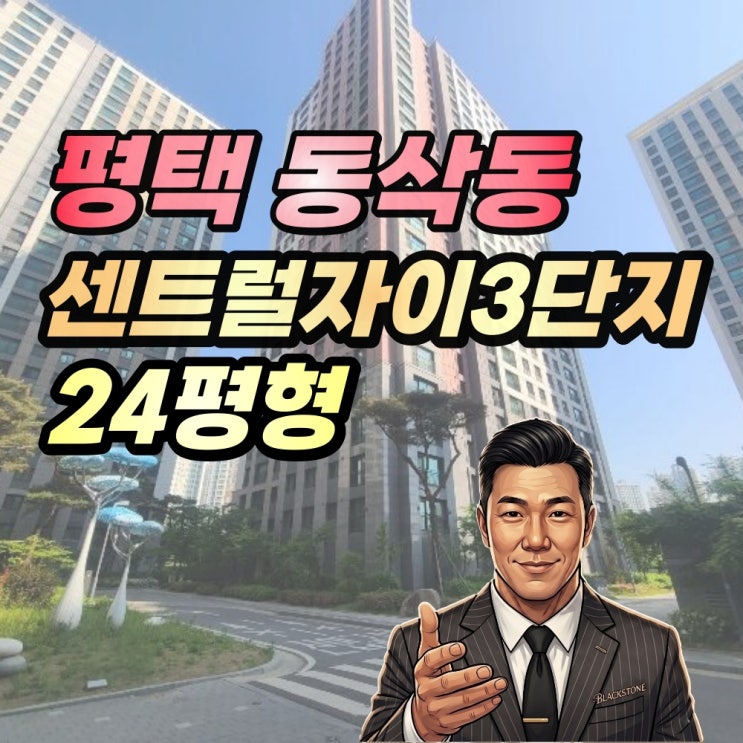  평택 동삭동 센트럴자이3단지 경매 24평형 동삭지구 핵심단지