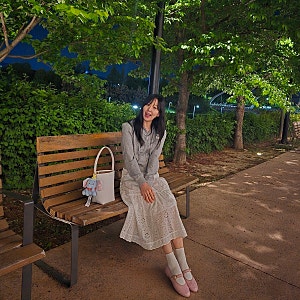 40대 여자 패션 (샤넬 핑크 메리제인 플랫슈즈 코디)