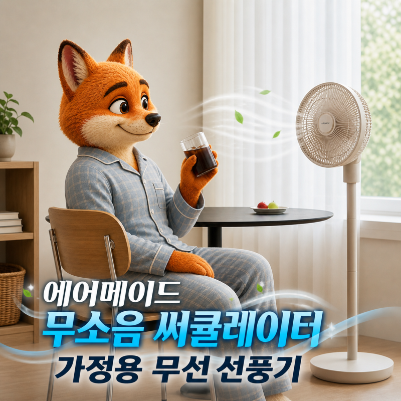AMF-1570C 에어메이드 무소음 써큘레이터 _ 가정용 무선 선풍기 더위대한 선풍기