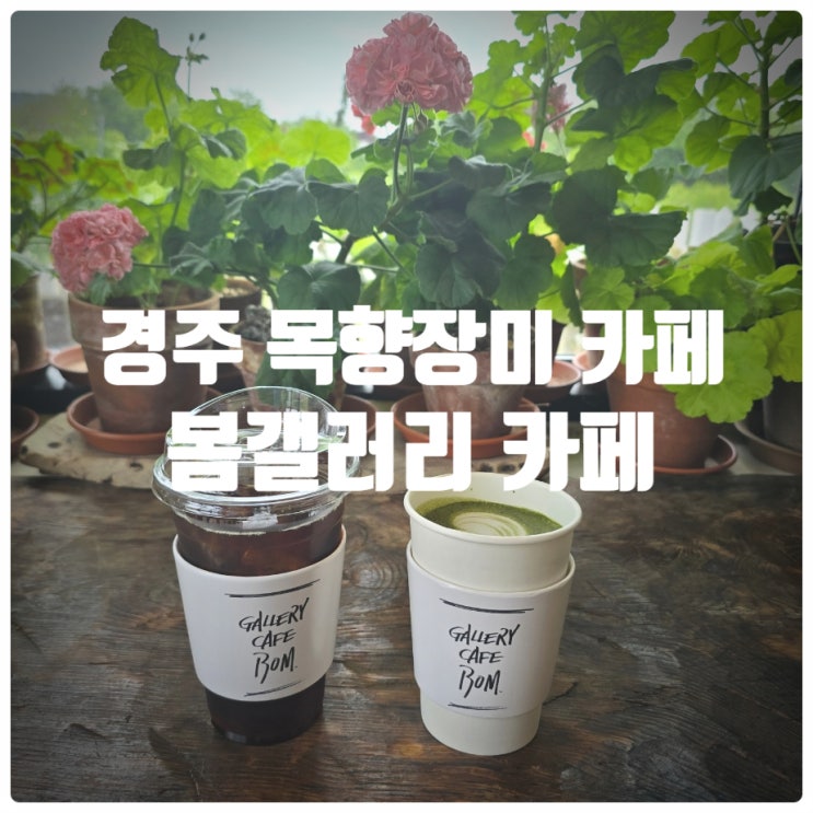  경주 안강읍 목향장미 카페 『 봄갤러리 카페 』 말차라떼 솔직후기