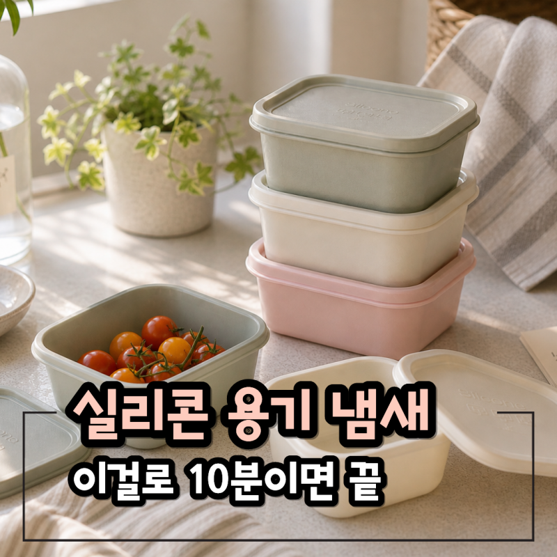 실리콘 용기 냄새 제거, 이렇게 하면 10분 만에 달라집니다
