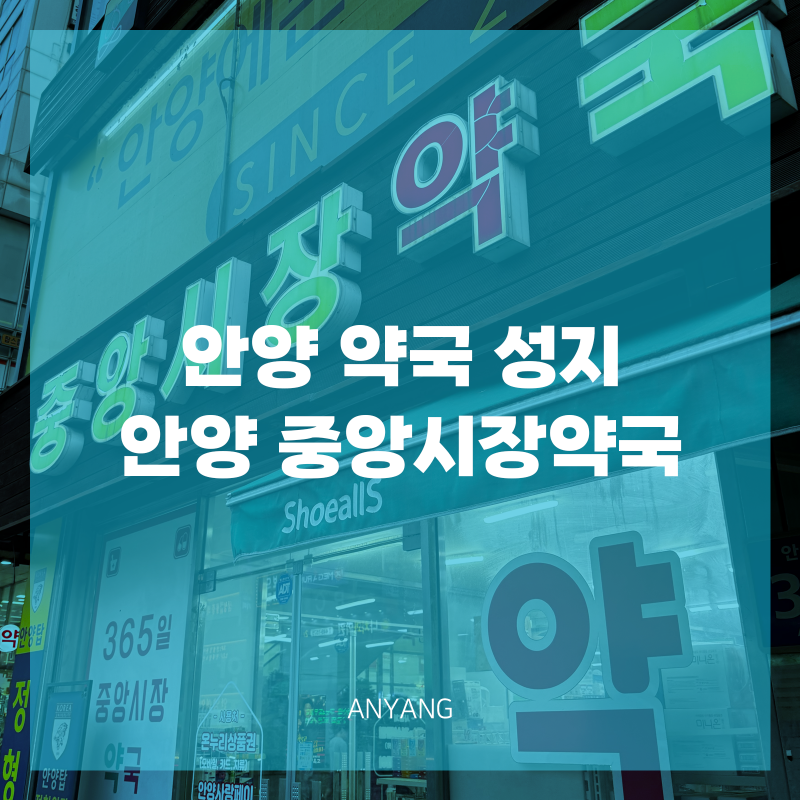 안양 중앙시장 갔다가 들르기 좋은 안양 약국 성지 안양 중앙시장약국
