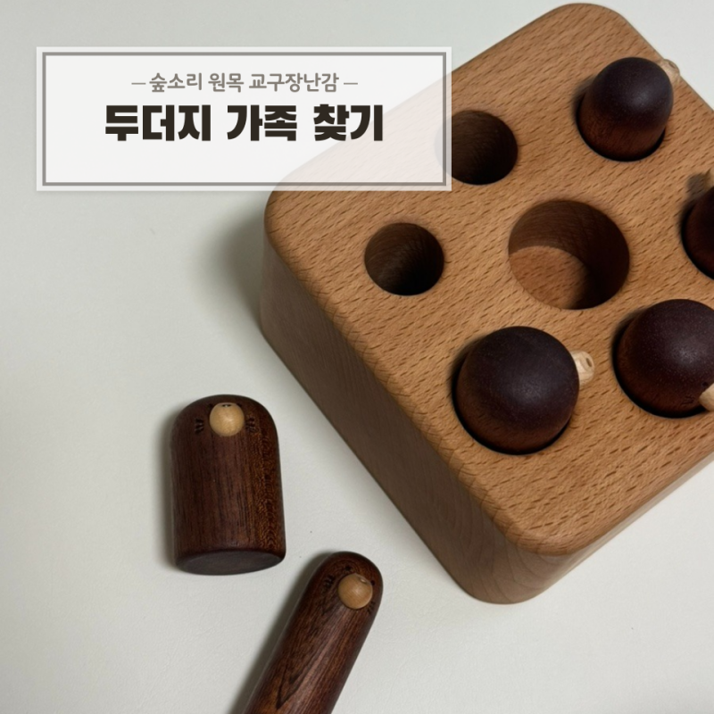 5개월 아기 장난감 추천 (숲소리 원목교구 두더지가족)
