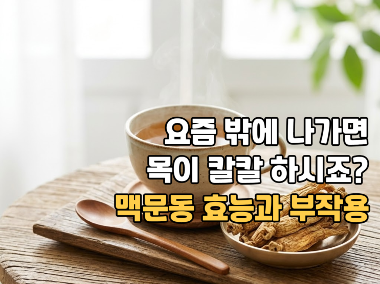  목구멍이 간질간질? 맥문동 효능 3분 요약 (폐 건강부터 당뇨까지)