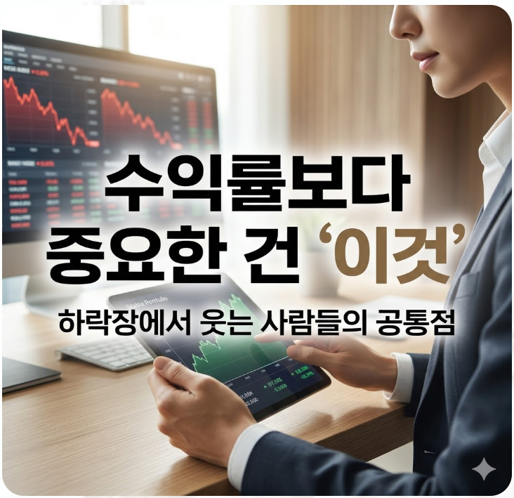  수익률보다 중요한 건 '이것', 하락장에서 웃는 사람들의 공통점