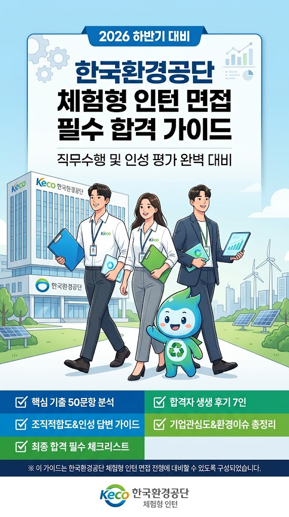  한국환경공단 체험형인턴 면접 후기, 실제 질문은 이렇게 나옵니다.