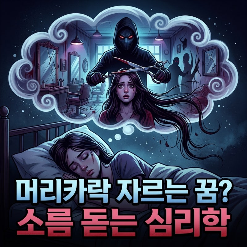 [꿈해몽] 머리카락 자르는 꿈? 미용실 가는 꿈의 소름 돋는 심리 (feat. 삭발 반전)