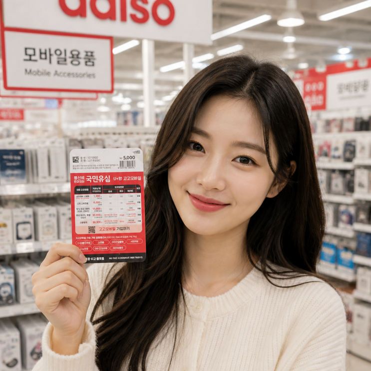  다이소 알뜰폰 유심 구입과 요금제 개통