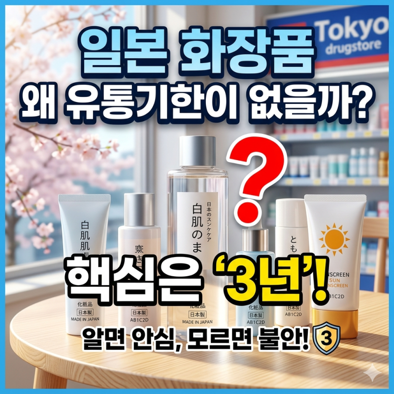 일본 화장품, 왜 유통기한이 없을까?