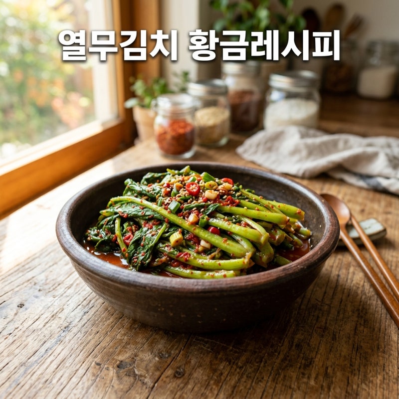 열무김치레시피 황금비율 봄열무김치레시피 얼갈이 담는법