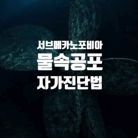  서브메카노포비아뜻 물속 기계 공포, 테스트로 확인해 보세요