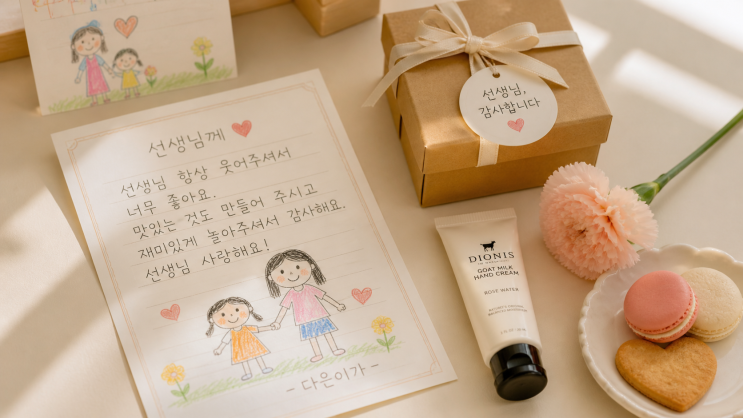  어린이집 선생님 스승의날 선물 추천, 기프티콘부터 손편지까지 부담 없는 선물