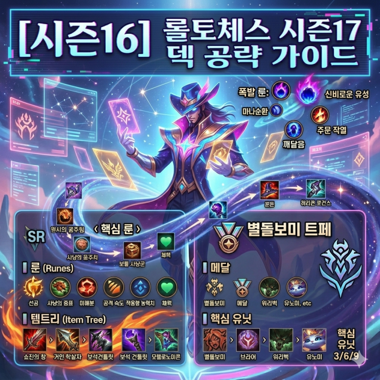 롤토체스 덱추천 : 별돌보미 트페 (메달) 덱