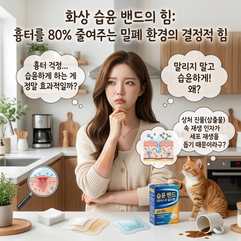 "화상 밴드 습윤 드레싱의 위력" 흉터를 80% 줄여주는 결정적인힘