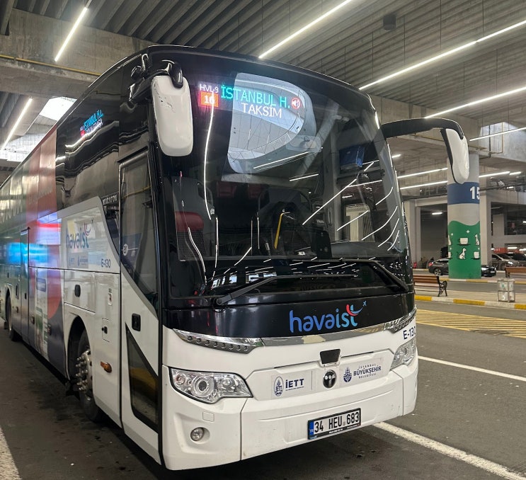  이스탄불공항 버스 시내 이동 방법 Havaist