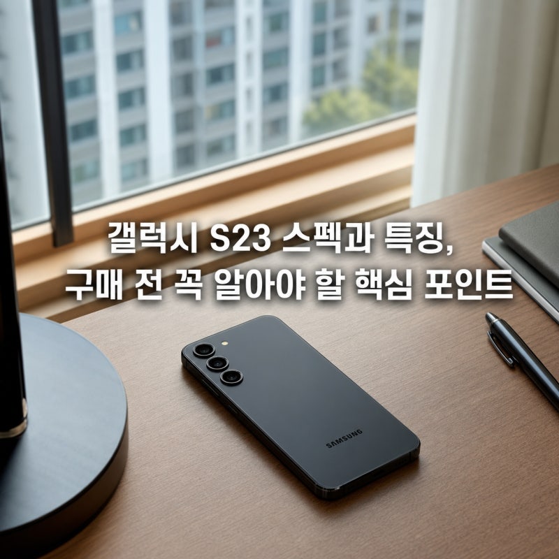 갤럭시 S23 스펙과 특징, 구매 전 꼭 알아야 할 핵심 포인트