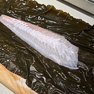다시마 숙성 광어회(곤부지메) 맨들어 먹기