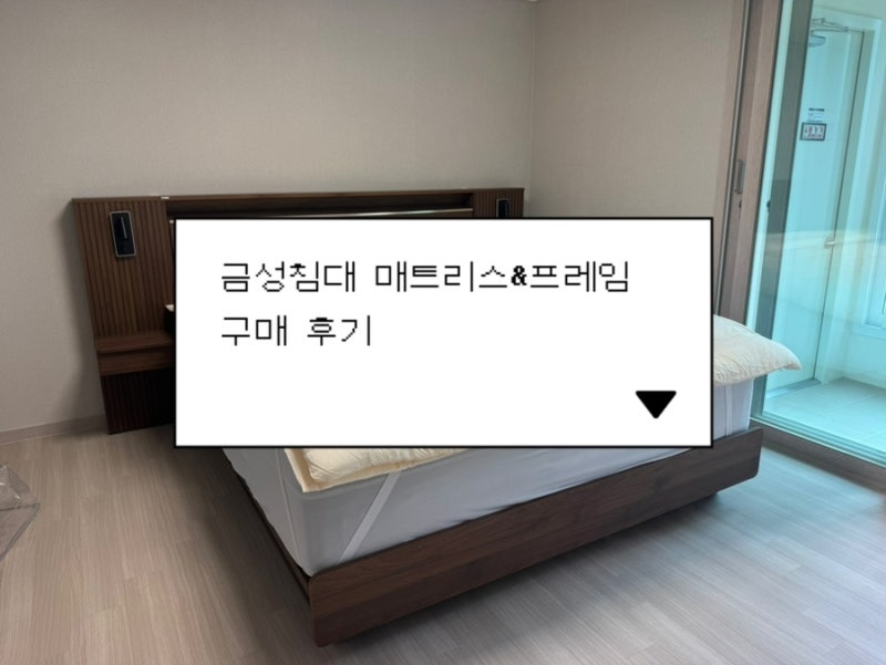 신혼 가구 | 금성침대 베스티스 매트리스 라지킹 & 프레임 구입 후기