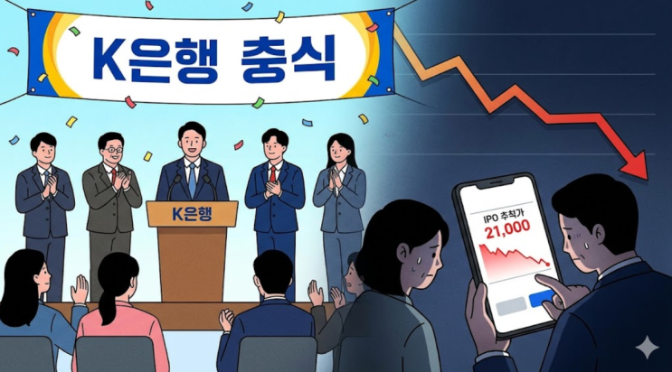  케이뱅크 상장 후에도 '오버행' 그림자, 2026년 현재 주가는 왜 불안한가?