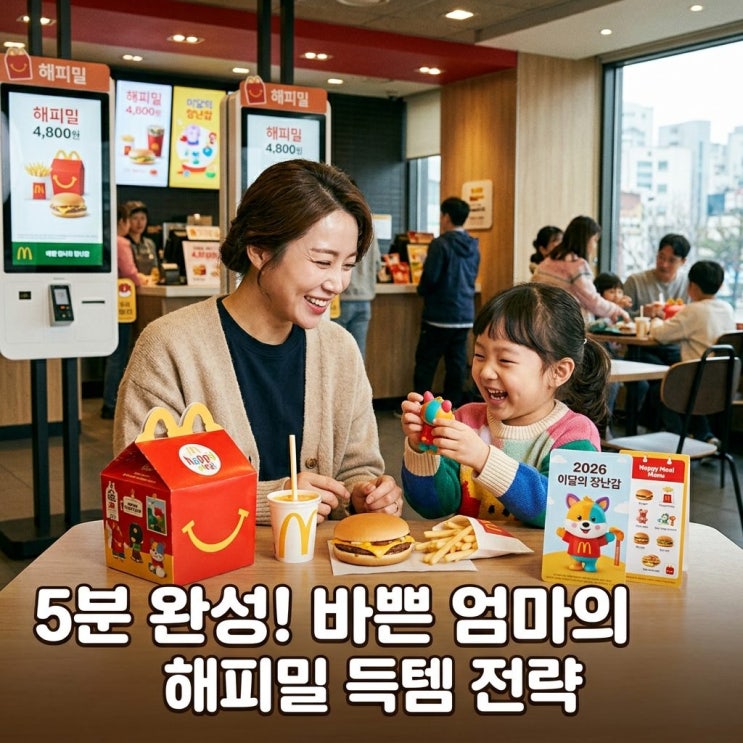  맥도날드 해피밀로 시간 절약 5분 만에 완성하는 득템 전략