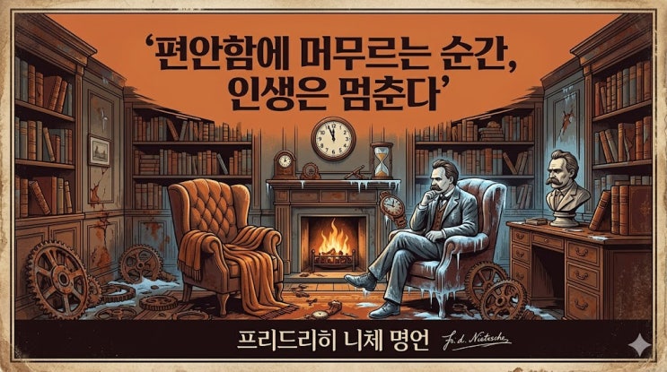  편안함에 머무르는 순간, 인생은 멈춘다｜프리드리히 니체 명언 (명언 5탄)