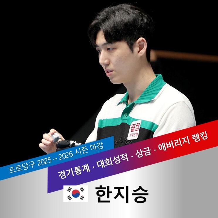 남친 <b>한지승</b> 나이 프로필 PBA 상금 랭킹 순위, 프로<b>당구</b>... 
