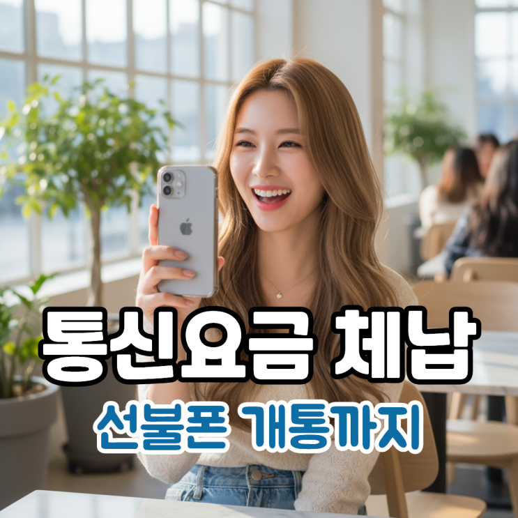  통신요금 체납 상태에서 선불폰 개통까지 걸린 시간