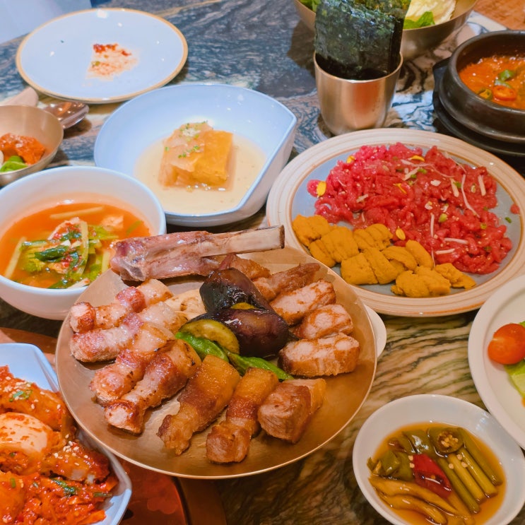  강남역 근처 저녁 고기 맛집 김인복의광평 강남 부모님 모시고 갈만한 한식당