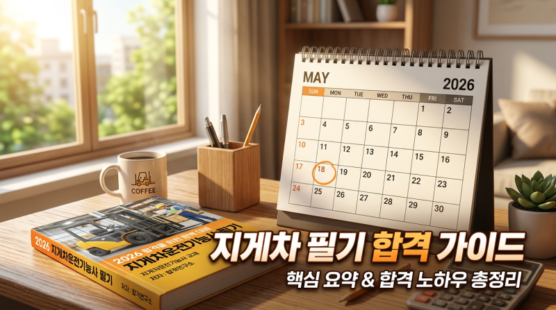 지게차운전기능사 필기 합격 비법! 2026년 상시 시험일정 한눈에 정리