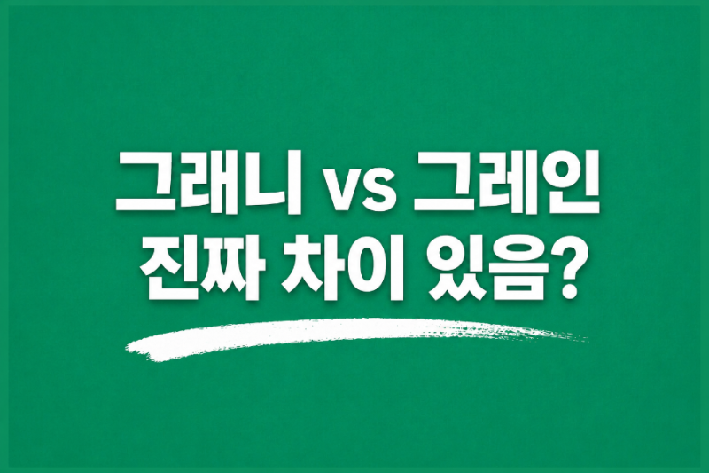 그래니 샐러드 vs 그레인 샐러드 차이, 직접 먹어보니 완전히 달랐습니다
