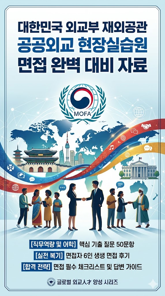  외교부 재외공관 공공외교 현장실습원 면접후기 총정리 (실제 후기 6명,기출 질문답변)