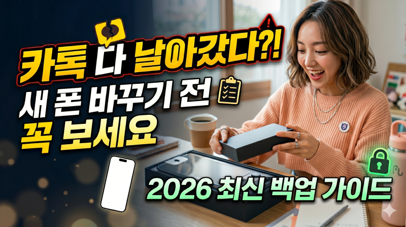 [2026 최신] 카카오톡 백업 안 됨? 용량 부족 해결부터 새 폰 복구까지 완벽 가이드