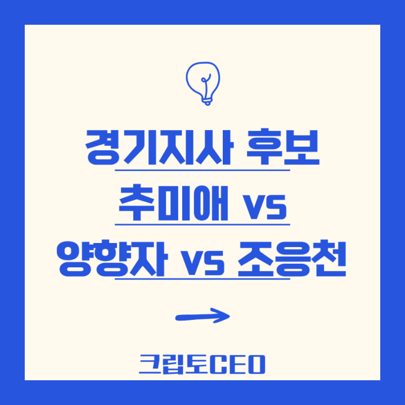 경기지사 후보 추미애 vs 양향자 vs 조응천