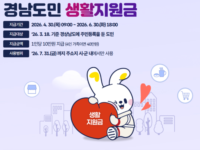 경남 생활지원금 신청 제로페이 받는법 온라인 신청방법 사용처 자격 조건 기한 요약 정리