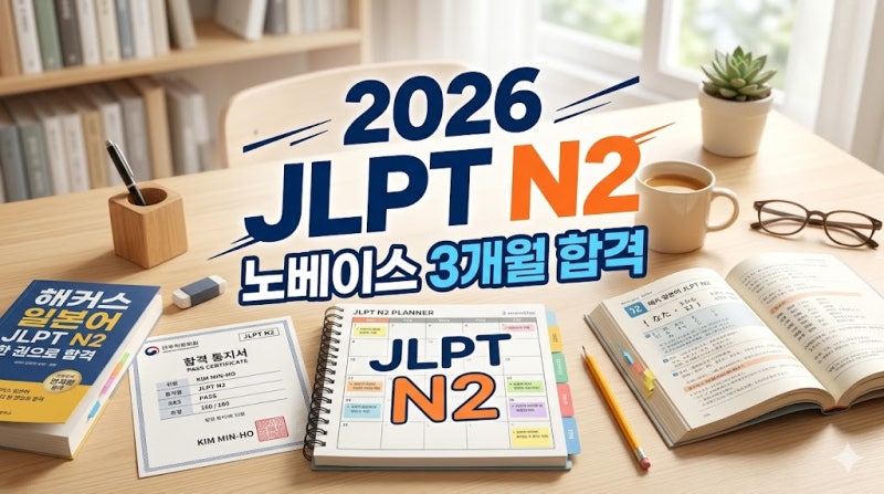 JLPT N2 독학 공부 계획표 2026년 최신판 3개월 합격 전략