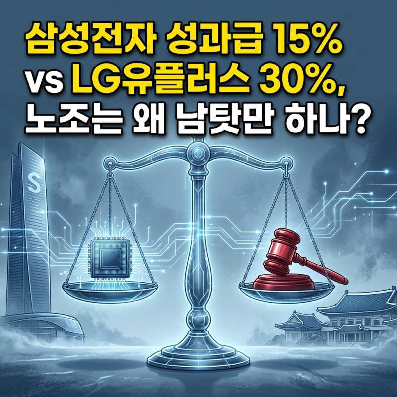 삼성전자 성과급 15% vs LG유플러스 30%, 왜 노조는 책임을 돌렸나?