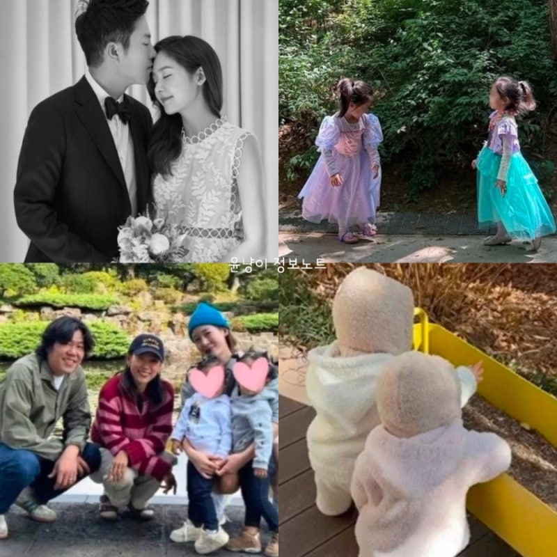 “벌써 4살이라니…” 성유리 쌍둥이 딸, 동화 속 공주님 같은 드레스 자매룩