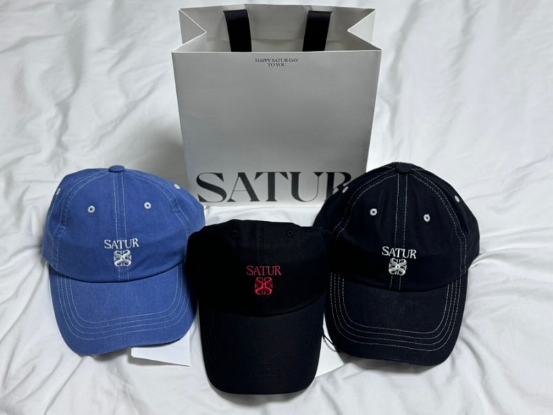 SATUR 세터 모자 | 클래식 로고 볼캡, 스티치 다이드 볼캡