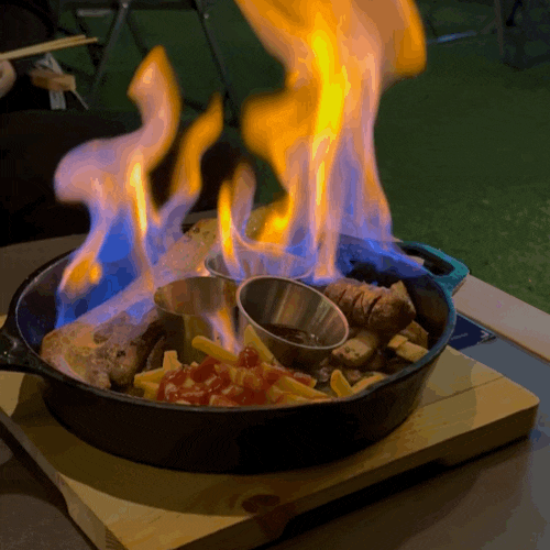  왕십리역 맛집 술집 ㅣ 캠핑 포차 불멍 한양대점 바베큐 후기 