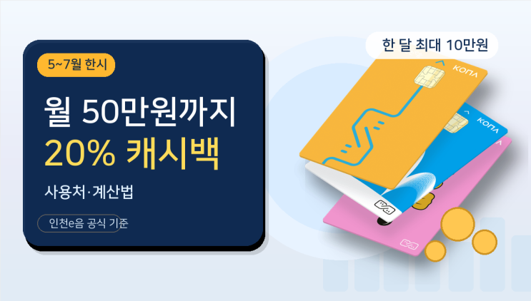  이음카드 20% 캐시백 사용처와 월 50만원 계산법