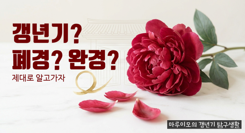 갱년기, 폐경, 완경 차이는 뭘까?