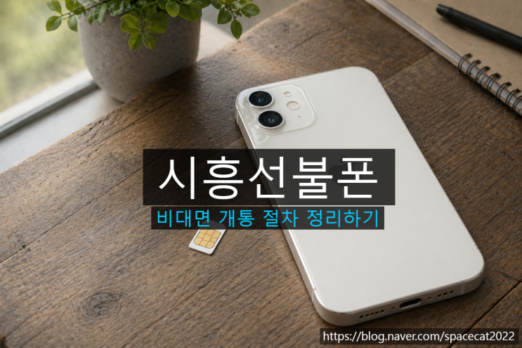  시흥선불폰 비대면 개통 절차 정리하기