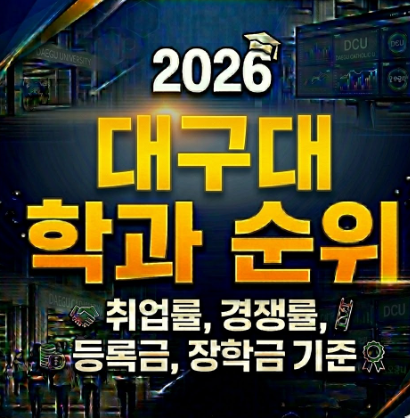 2026 대구대 학과 순위 | 취업률 80% 넘는데 경쟁률은 블루오션인 학과가 있다?