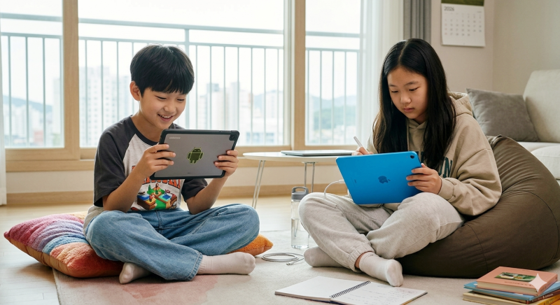 2026 어린이날 선물, 10~13세 고학년 갤럭시탭 A9+ vs 아이패드 10세대 솔직 비교 (로켓배송)