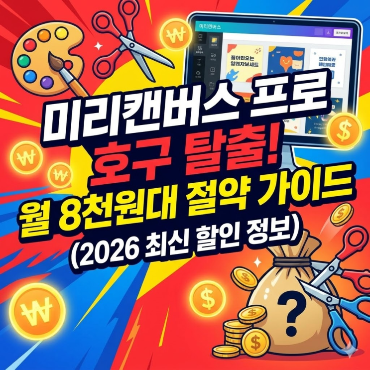  미리캔버스 할인 받고 쓰자 | 프로 가격 공식 할인 및 월 8천원대 절약법